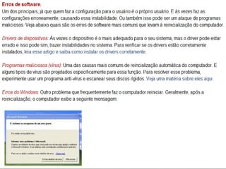 Manutenção de computadores