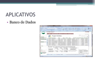 APLICATIVOS
• Banco de Dados
 