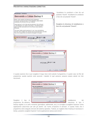 Manutenzione correttive e preventive