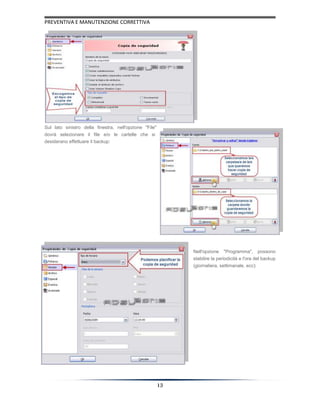 Manutenzione correttive e preventive
