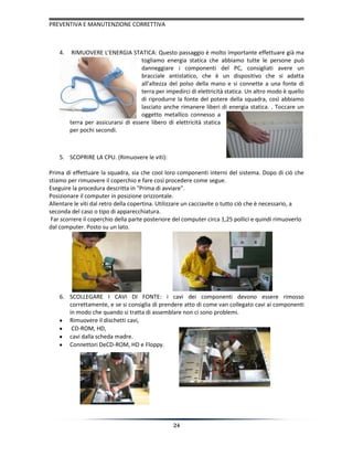 Manutenzione correttive e preventive