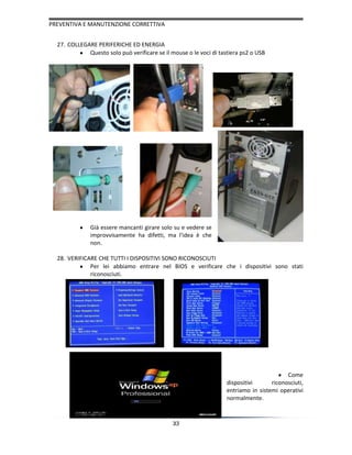 Manutenzione correttive e preventive