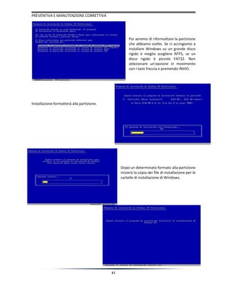 Manutenzione correttive e preventive