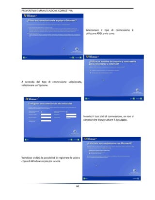 Manutenzione correttive e preventive