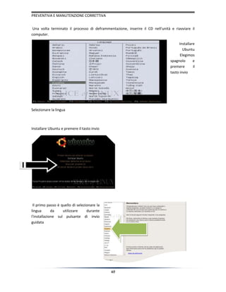 Manutenzione correttive e preventive