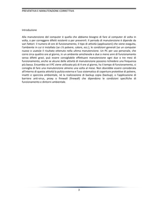 Manutenzione correttive e preventive