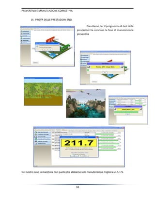 Manutenzione correttive e preventive
