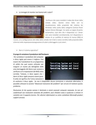 Manutenzione correttive e preventive