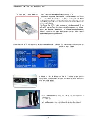 Manutenzione correttive e preventive