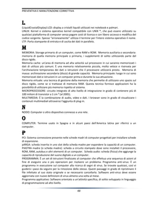 Manutenzione correttive e preventive