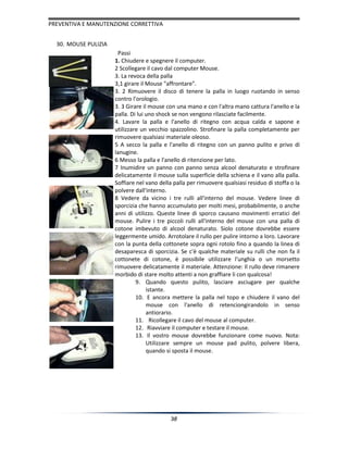 Manutenzione correttive e preventive