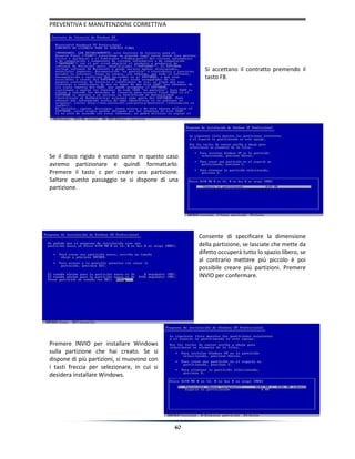 Manutenzione correttive e preventive