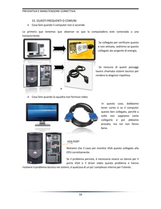 Manutenzione correttive e preventive