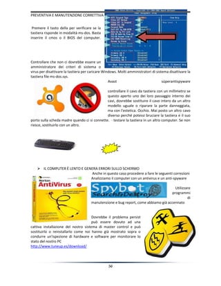 Manutenzione correttive e preventive