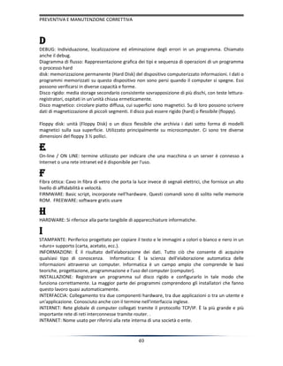 Manutenzione correttive e preventive