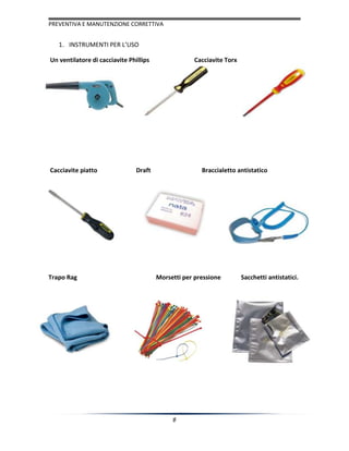 Manutenzione correttive e preventive