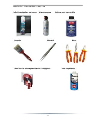 Manutenzione correttive e preventive