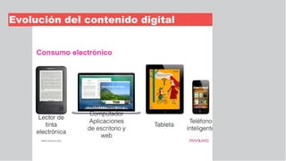 Evolución del contenido digital
 