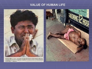 VALUE OF HUMAN LIFE
 