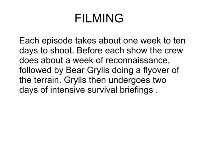 Man vs wild | PPT