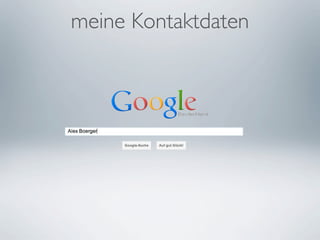 meine Kontaktdaten
 