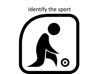 Identify the sport
 
