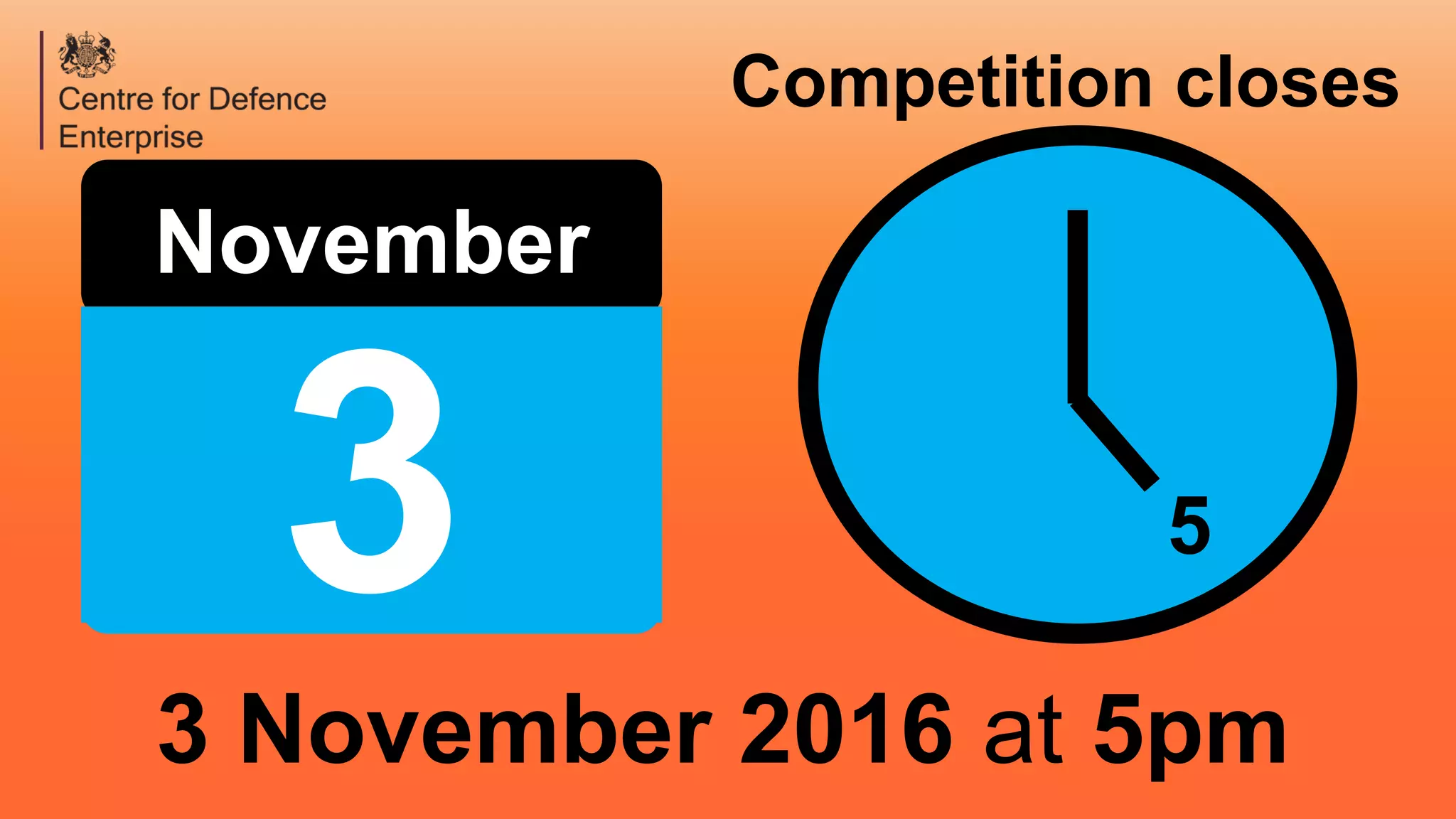 November
Competition closes
3 November 2016 at 5pm
53
 