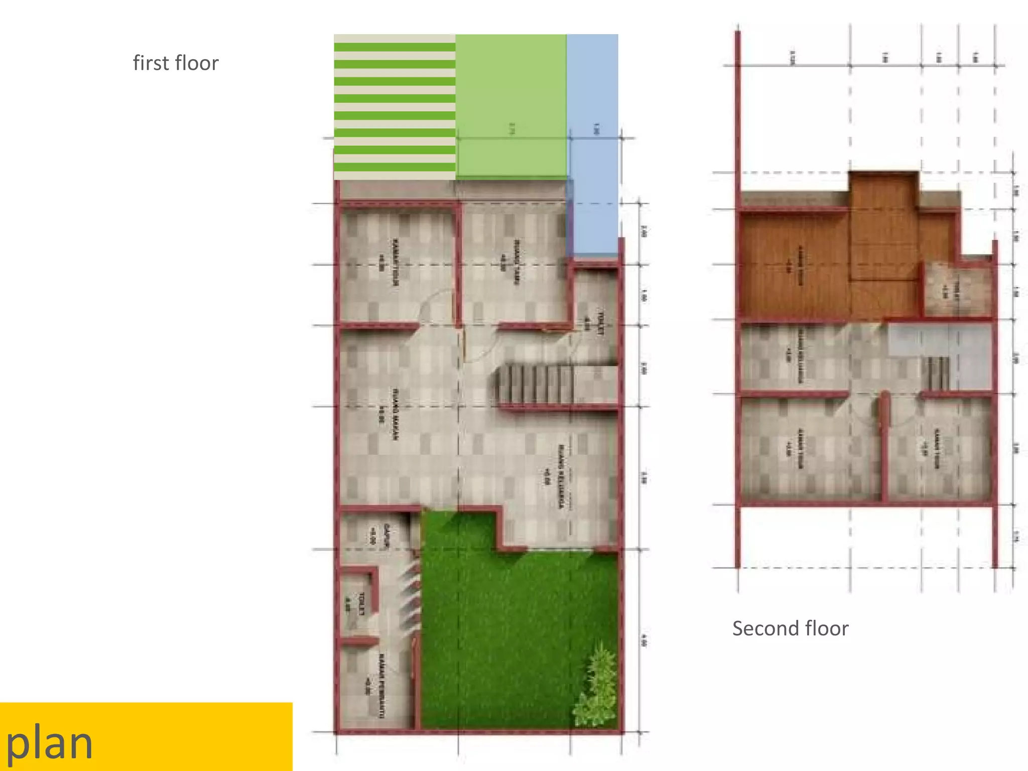 plan Second floor first floor 