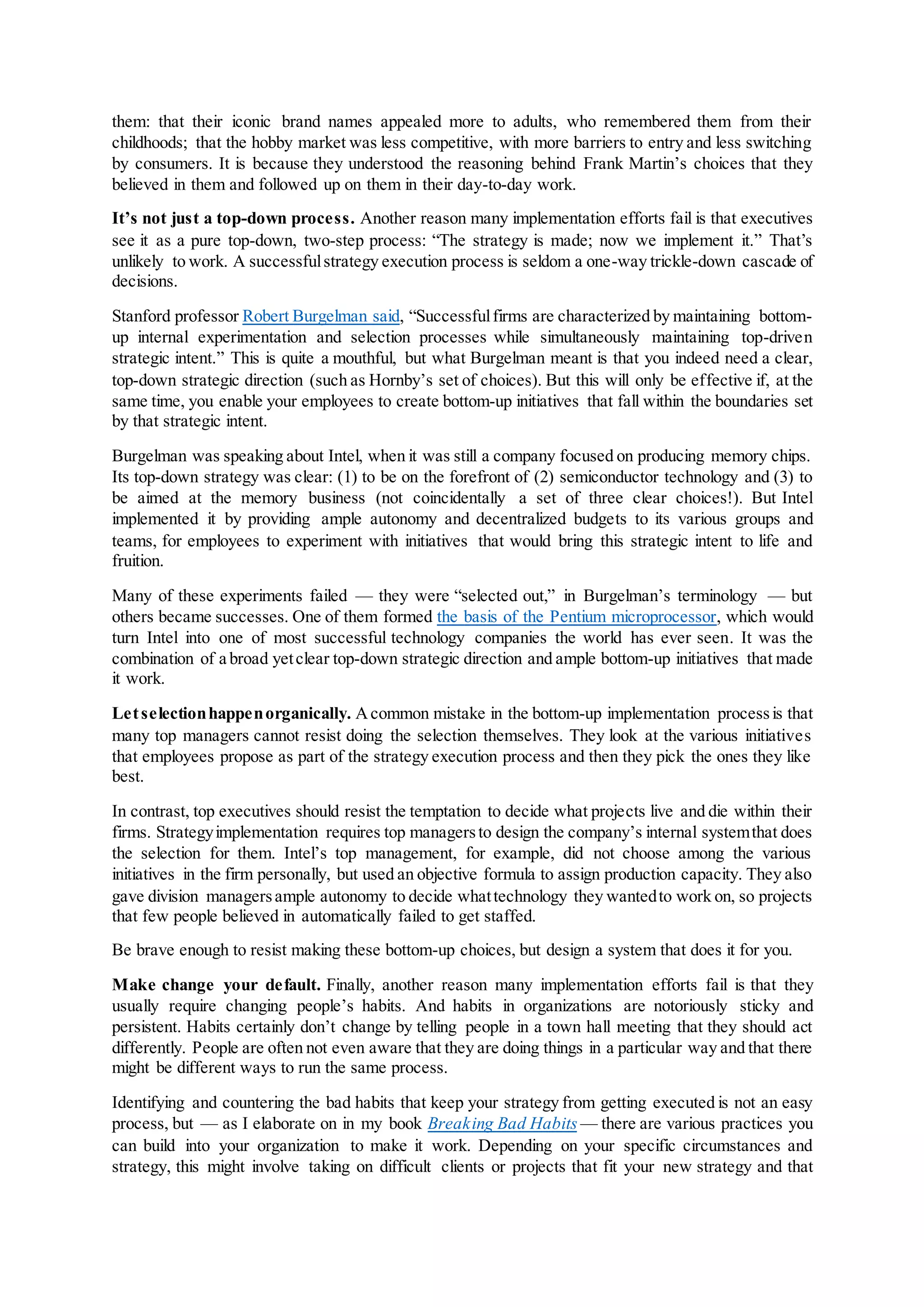 WHEN STRATEGIES FAIL IT IS OFTEN BECAUSE OF visual data 5