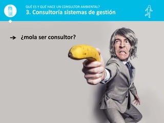 ¿mola ser consultor?
QUÉ ES Y QUÉ HACE UN CONSULTOR AMBIENTAL?
3. Consultoría sistemas de gestión
 