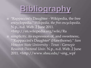  Rappaccini's daughter