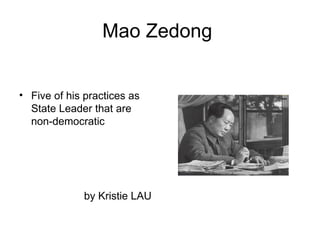 Mao Zedong  ,[object Object],[object Object]