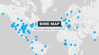 BIME Analytics Maps: Efficiently visualize data on beautiful maps