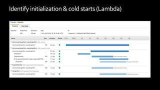 Identifyinitialization& cold starts(Lambda)
 