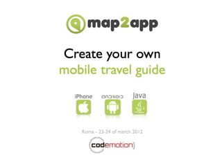 Startup in action: Map2app, by Pietro Ferraris