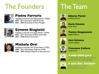 Startup in action: Map2app, by Pietro Ferraris