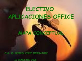 Prof. M. CECILIA FELIP IMPERATORE ELECTIVO  APLICACIONES OFFICE MAPA CONCEPTUAL II SEMESTRE 2008 