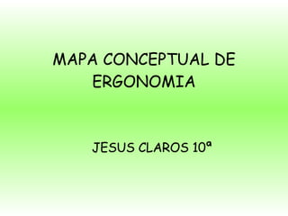 MAPA CONCEPTUAL DE ERGONOMIA ,[object Object]