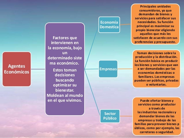 Agentes económicos (mapa conceptual)