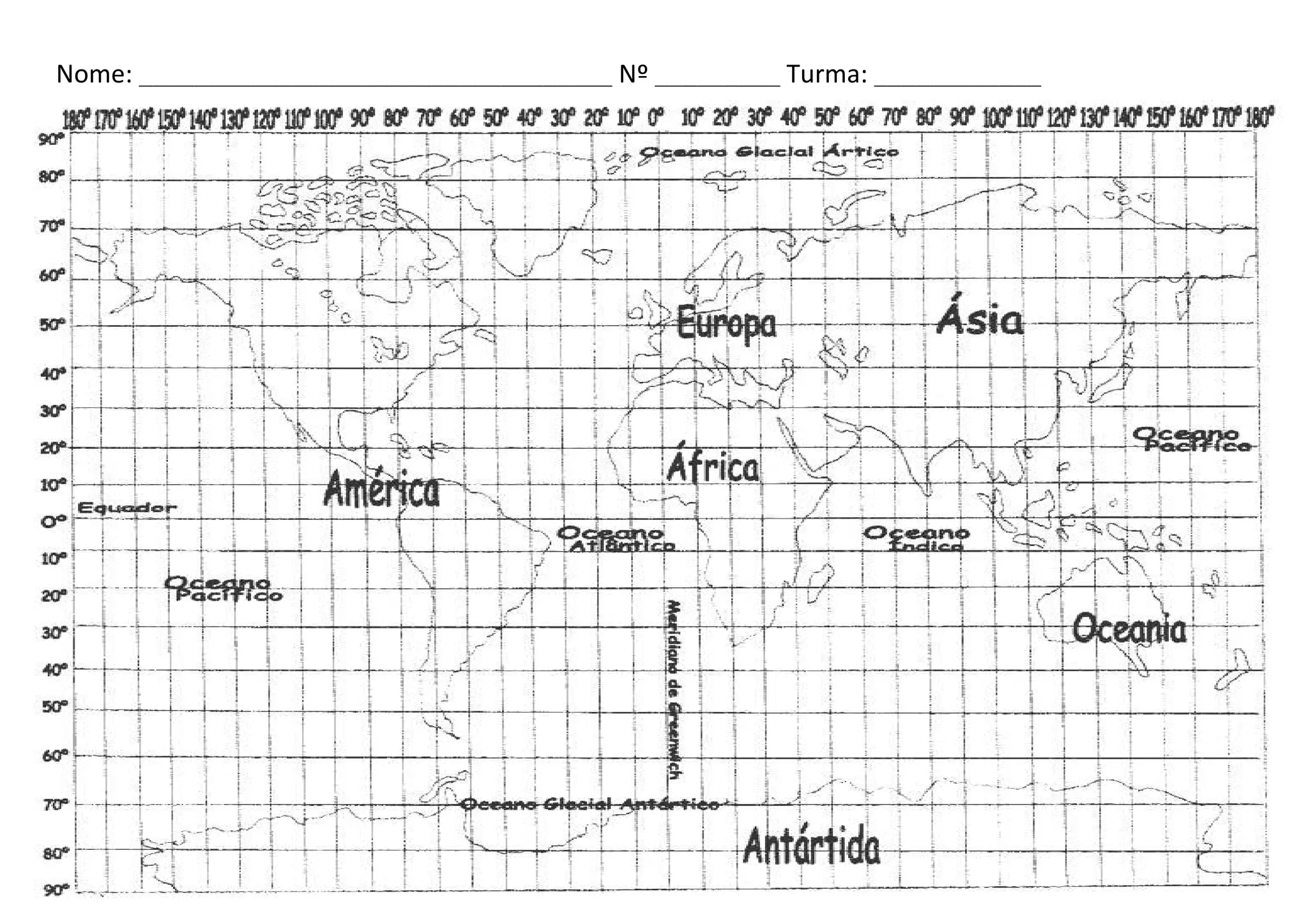 Nome: __________________________________ Nº __________________ TTuurrmmaa:: ______________________