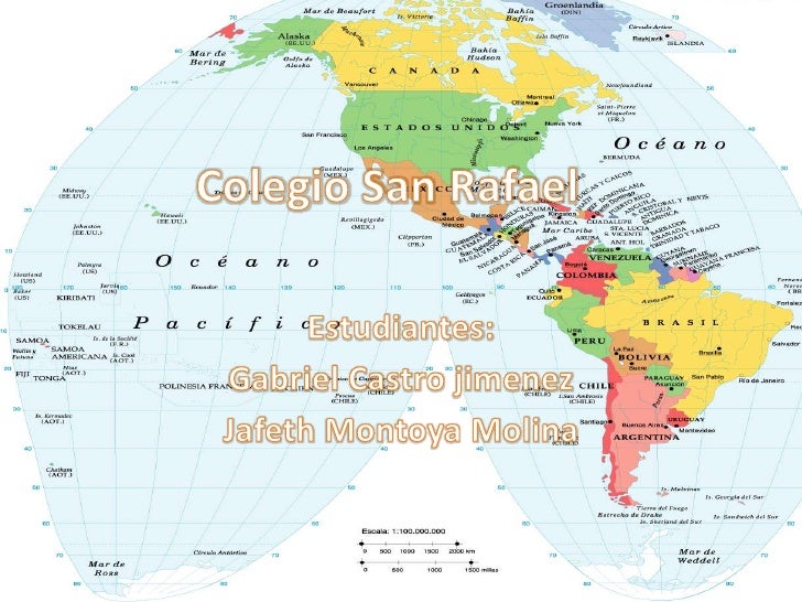 Mapa de la Colonización de América