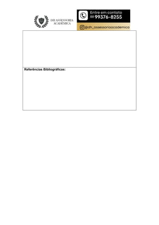 Referências Bibliográficas:
 