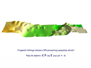 Fragment którego obszaru SPK prezentuje powyższy obraz? Pasy do wyboru:   C ,  F  czy  I  (pięć pól: 4 - 8) 