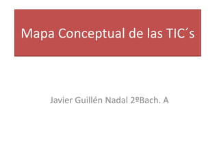 Mapa Conceptual de las TIC´s



    Javier Guillén Nadal 2ºBach. A
 