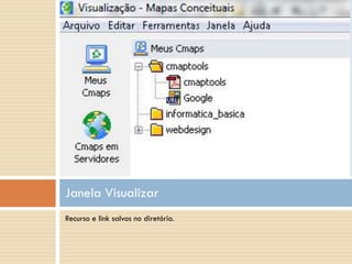 Janela Visualizar
Recurso e link salvos no diretório.
 