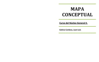MAPA
   CONCEPTUAL
Curso del Núcleo General II.

Galicia Cardoso, Juan Luis
 
