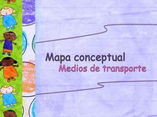 Mapa  conceptual - Medios de transporte 