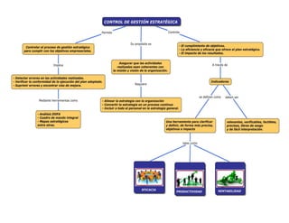 Mapa conceptual - Control de Gestión estratégica - Yuliangel Rodríguez