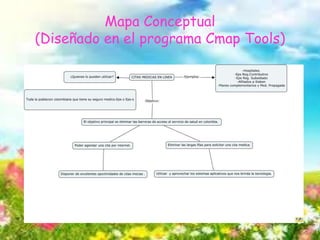 Mapa Conceptual
(Diseñado en el programa Cmap Tools)
 