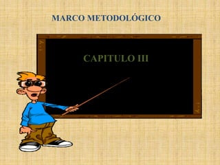 MARCO METODOLÓGICO
CAPITULO III
 